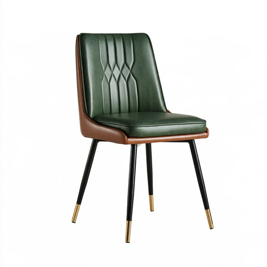 Chaise de salle à manger aux lignes épurées, coloris blanc